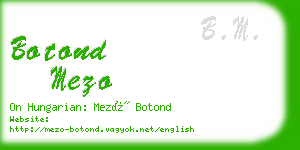 botond mezo business card